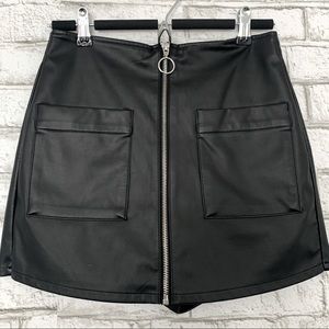 Forever 21 Faux Leather Skort Skirt
